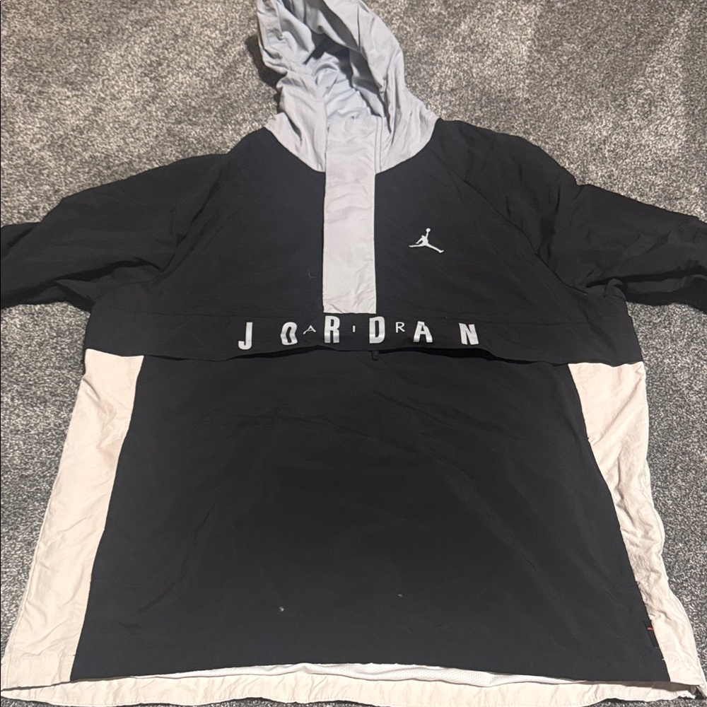 Jordan Two-Tone Black and Gray Pullover